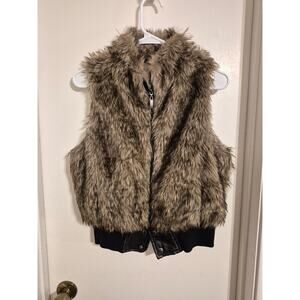 Ashley brand Fur Zip up Vest NWT